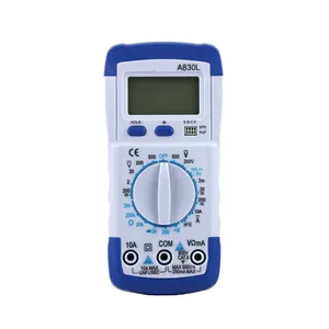 LCD Digital Multimeter A830L AC DC Voltage Diode Multitester Current Tester Luminous Display with Buzzer Function