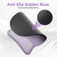 Ensemble repose-poignets et tapis de souris ergonomique personnalisé, design dégradé, contraste de couleurs, en caoutchouc naturel et tissu à mémoire de forme