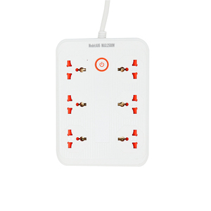 Thời gian mới bảng điện phổ quát với 6 <span class=keywords><strong>AC</strong></span> cửa hàng phụ kiện hệ thống dây điện Dải mở rộng Dây ổ cắm 10A Đánh giá hiện tại - Product Image 2