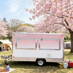 Retro Vintage Mobile Food Cart Custom Design Ice Cream Coffee Vending <b>Trailer</b> - Product Image 1