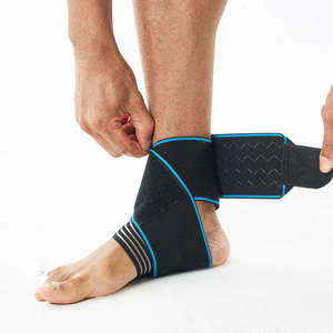 Attelle <span class=keywords><strong>de</strong></span> cheville à compression hautement élastique, sangle <span class=keywords><strong>de</strong></span> maintien <span class=keywords><strong>de</strong></span> la cheville, protection du pied, stabilisation des ligaments - Product Image 4