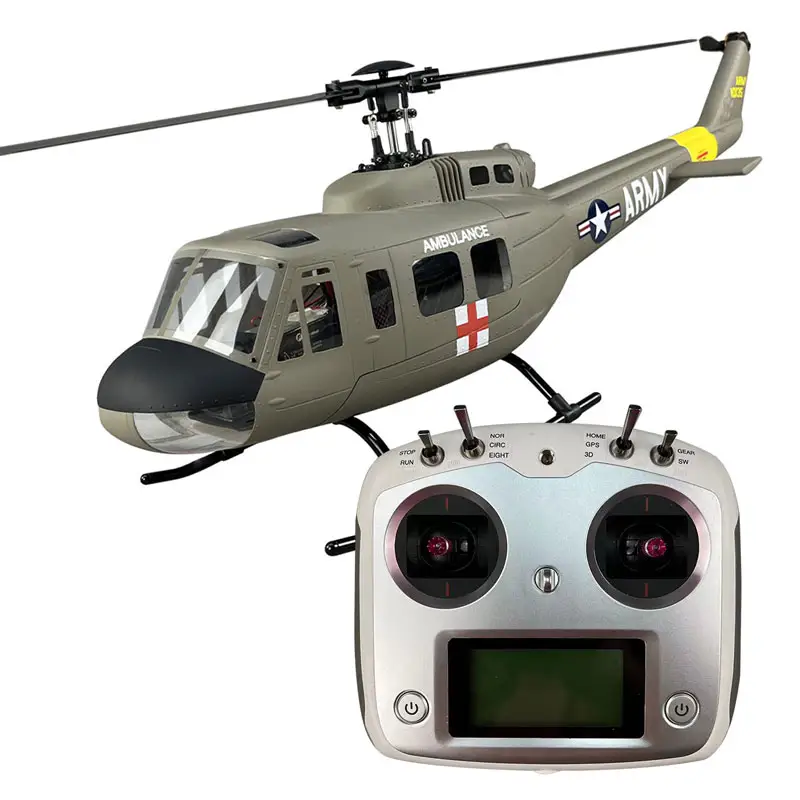 Roban RC Helicopter UH-1D 470 Size With remote control RTF Version Fly a Full Set For Toys model Aircraft