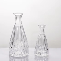 Bouteilles d'aromathérapie en verre transparent multi-tailles (30ml-250ml) - Fabriquées au Shandong, contenants vides de qualité alimentaire pour diffuseurs à bâtonnets et parfums avec bouchon en liège