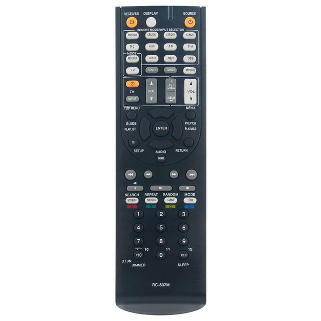 New Replace RC-837M Remote Control for ONKYO AV Receiver TX-NR818 TX-NR616