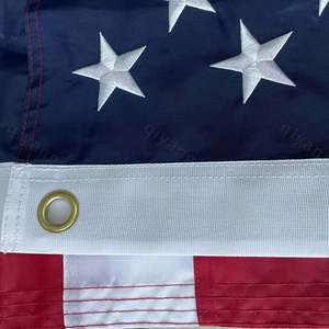 Drapeau de l'Amérique en polyester écologique avec logo personnalisé 90x150cm (3x5ft) pour la publicité promotionnelle avec impression numérique - Product Image 6