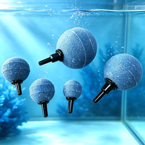 Decoração de Jardim: Pedra de Ar Redonda Azul para Aquário, Difusor de Oxigênio para Tanque de Peixes, Pedra de Bolhas para Hidroponia e Aeração de Aquários - Product Image 2