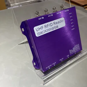 고정 채널 4 포트 R2000 채널 900 Mhz 4 포트 Ip65 임베디드 산업용 장거리 패시브 수정 4 포트 Uhf RFID 태그 리더
