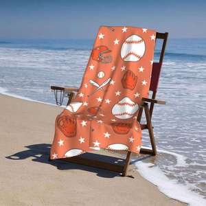 Toalla de Playa Personalizada de Microfibra Sublimada con Diseño Tropical, Impresión Digital de Logotipo Promocional Deportivo, Toalla de Playa Suave Personalizada - Product Image 4