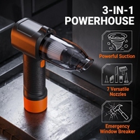 Aspirateur sans fil 3 niveaux de vitesse 20000Pa, alimenté par batterie, puissant, portable, sans fil, mini, pour voiture