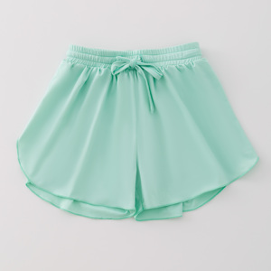 Pantalones cortos deportivos de seda ultrasuave para <span class=keywords><strong>niñas</strong></span> pequeñas, mallas de tenis de ciclismo para Yoga que absorben el sudor ligeras y transpirables - Product Image 2