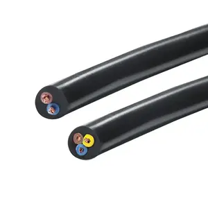 Cable eléctrico de alambre de cobre trenzado de 2,5mm, 4mm, 6mm2 con aislamiento de PVC, Cable de electricidad de voltaje nominal de 300V