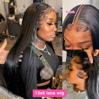13x6 vente en gros sans colle Full hd dentelle avant perruques de cheveux indiens vierges cuticules alignées perruques de cheveux humains vierges