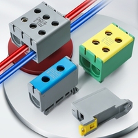 Bloc de jonction haute capacité pour rail UTJ, répartiteur 1 entrée plusieurs sorties, boîtier de jonction en alliage d'aluminium haute conductivité