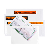 Pochettes d'enveloppes de liste d'emballage auto-adhésives scellées transparentes Enveloppes d'expédition/d'expédition adhésives transparentes