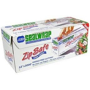 <b>Plastic</b> <b>Wrap</b> 12 In X 3000 Ft Clear With Zipper For Food Storage - Product Image 1