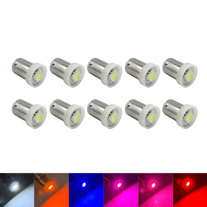 En stock, sans effet fantôme, Ba9s # 44 # 47 Bayonet AC DC 6.3V T10 194 # Lampes LED pour flipper 5050SMD à lentille ronde 555, sans effet fantôme - Product Image 2