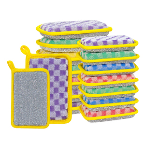 Éponge en cellulose robuste avec couche en microfibre douce, éponge de nettoyage multi-usages pour la cuisine <span class=keywords><strong>et</strong></span> le ménage - Product Image 1
