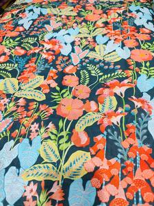 Tela de Seda Chanderi Estampada Floral Multicolor, Tejido Étnico Suave de Primera Calidad para Confección de Ropa y Textiles para el Hogar para Mujer - Product Image 4