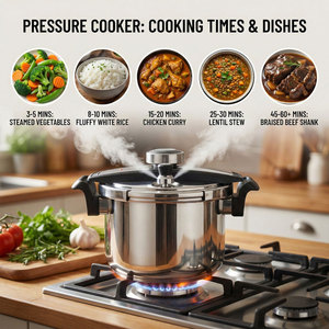 <span class=keywords><strong>Autocuiseur</strong></span> E-TOP 6,3 7,3 Qt en acier inoxydable, petit pot de conserve avec couvercle pour usage domestique et commercial, facile à nettoyer, ustensile de cuisine - Product Image 3