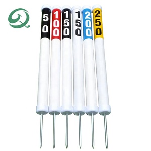 Venta caliente Driving Range Equipment Marcadores <span class=keywords><strong>de</strong></span> distancia cuadrados <span class=keywords><strong>de</strong></span> plástico Golf Fairway Yardage Golf Course Yardage Marker con números - Product Image 3