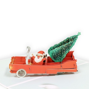 Thiệp Giáng Sinh thủ công 3D in ấn tùy chỉnh, thiết kế mới, lễ hội văn hóa, dạng bật lên - Product Image 3