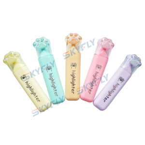 <span class=keywords><strong>Comprar</strong></span> Resaltador Plano y Lindo Marcador de Colores para Dibujar con Tapa de Garra de Gatito para Uso Diario - Product Image 5