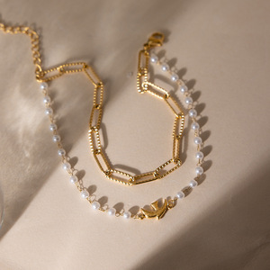 Pulsera de Perlas de la Serie Bird, Tono Dorado, Perlas de Imitación, Joyería para Mujer, Pulsera con Dijes, Regalo - Product Image 4