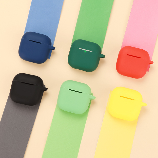 Free Samples Tws Wireless Earbuds for apple airpods 4 Silicone Rubber Case Cover Earphone Buds Cases Headphone Shell TPU case