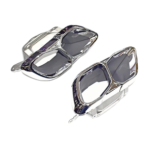 غي-BMW X5 G05 X6 G06 X7 G07 <span class=keywords><strong>M</strong></span> الرياضة العادم التحديثية التيتانيوم الأسود M60i مربع طرف كاتم الصوت فوهة - Product Image 2