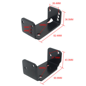 Wing Lift And Tilt <b>Bracket</b> For 96-00 Honda Civic EK9 Type R Spoiler Red Aluminum Alloy Mounting <b>Brackets</b> - Product Image 4