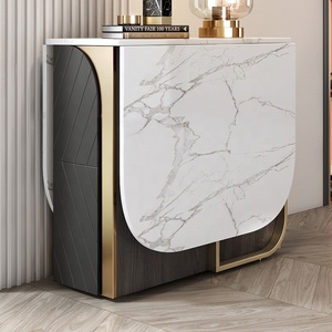 <span class=keywords><strong>Tavolo</strong></span> da Pranzo Allungabile Moderno con Piano in Marmo, <span class=keywords><strong>Design</strong></span> <span class=keywords><strong>Salvaspazio</strong></span> per Sala da Pranzo - Product Image 6