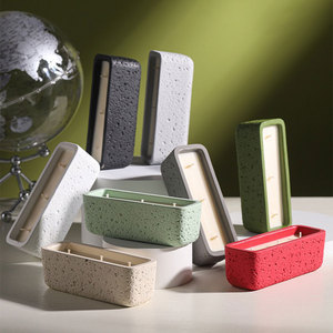 Taza de vela que hace contenedor de vela perfumada DISEÑO DE cráter DIY molde de yeso de hormigón - Product Image 2