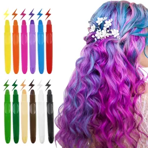 Hair Dye Temporary Temporary Color Kids Hair Dye Hair Chalk Pen Set For Hair Washable Crayon Set