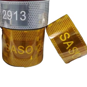 สติกเกอร์สะท้อนแสงแบบปริซึมความเข้มสูงซาโซ ไดมอนด์ กลาส สีเหลือง 2913 เทป PVC แบบฉีกได้ มองเห็นได้ชัดเจน สำหรับงานถนน - Product Image 6