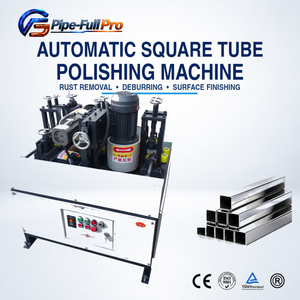 Machine de polissage compacte pour tubes carrés, idéale pour les ateliers de quincaillerie, éliminant la rouille des étagères et des rayonnages en acier. - Product Image 1