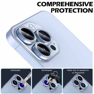 WEADDU Hawk Eye CD grain métal Len protecteur d'écran protecteur d'objectif de caméra pour iphone 16 15 14 pro max <span class=keywords><strong>Film</strong></span> de protection pour appareil photo - Product Image 5