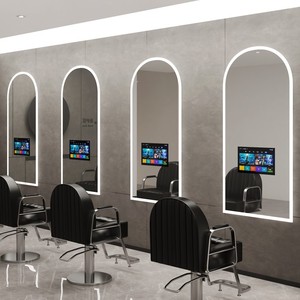 <span class=keywords><strong>Miroir</strong></span> <span class=keywords><strong>de</strong></span> salon LED <span class=keywords><strong>avec</strong></span> moniteur TV : <span class=keywords><strong>Miroir</strong></span> intelligent mural <span class=keywords><strong>et</strong></span> système <span class=keywords><strong>de</strong></span> divertissement pour salon <span class=keywords><strong>de</strong></span> coiffure, studio <span class=keywords><strong>de</strong></span> beauté <span class=keywords><strong>et</strong></span> hôtel - Product Image 3