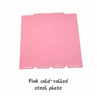 Pelat Cetak Dingin untuk Snapmaker U1 270x270mm Pelat Baja Pegas Magnetik Warna Pink Ungu Biru Kustom Suku Cadang Printer 3D