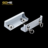 Rail de rideau double en alliage d'aluminium de haute qualité, monté au plafond, silencieux, avec accessoires pour rideaux à plis en S