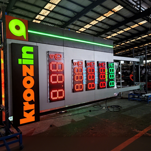 Insegna a Pilone <span class=keywords><strong>LED</strong></span> Personalizzata Autoportante per Stazioni di Servizio, Segnaletica Digitale per Prezzi - Product Image 1