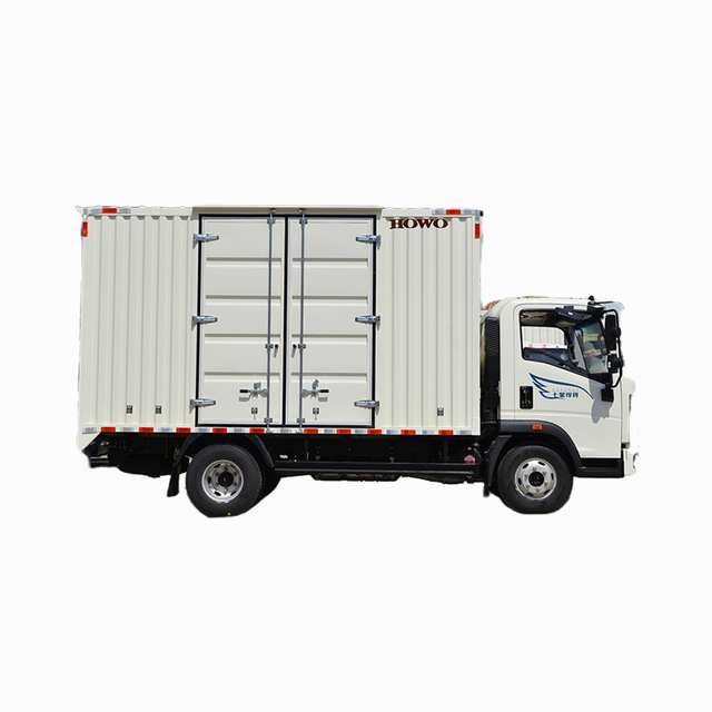 Howo Chassis Double Cabin Mini Cargo Box Truck for Sale