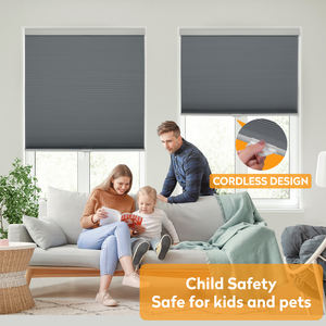 ستائر خلوية فاخرة من ZSTARR بعرض 1 بوصة، فلتر للضوء وحاجب للضوء بدون حبال، ستائر خلوية على شكل خلية النحل لغرف الأطفال - Product Image 2