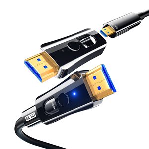 Câble <span class=keywords><strong>HDMI</strong></span> en fibre optique amovible SYONG, micro-connecteur, haute vitesse 4K/<span class=keywords><strong>8K</strong></span>, compatible avec TV, projecteur, PC, moniteur - Product Image 2