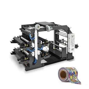 Hot Sales 4 Color Plastic Non Woven Fabric Bag Flexo Printer Printing Machine Price