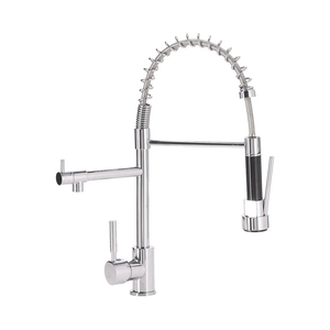 Grifo <span class=keywords><strong>de</strong></span> cocina con doble salida, grifo <span class=keywords><strong>de</strong></span> agua fría y caliente, grifo <span class=keywords><strong>de</strong></span> cocina <span class=keywords><strong>de</strong></span> acero inoxidable 201 <span class=keywords><strong>de</strong></span> alta calidad personalizado - Product Image 1