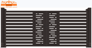 Usine solide de portes de villa de sécurité personnalisées jardin <span class=keywords><strong>en</strong></span> aluminium conception de porte battante de villa de découpe laser automatique - Product Image 6