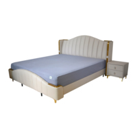 Drap de lit avec jupe de 15 pouces de hauteur, en fibre d'argent, pour mise à la terre, fabriqué aux États-Unis, avec cordon de mise à la terre de 15 pieds