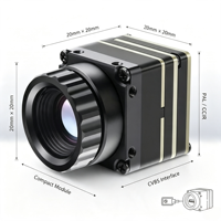 Caméra thermique FPV ZYKD à haute fréquence d'images, zoom optique, résolution 640*512, vision nocturne infrarouge, modèle avec support externe
