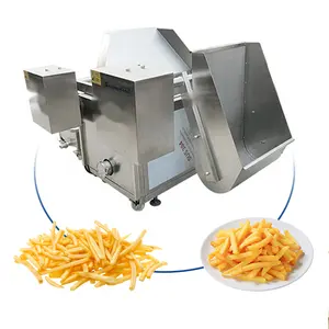 Alta qualidade em aço inoxidável 304 batatas fritas fritura máquina amendoim batatas fritas lote fritadeira máquina preço de fábrica