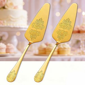 Vintage Style Engraved Serving Spatula <b>Cake</b> <b>Server</b> Stainless Steel Pie <b>Server</b> for Weddings Restaurants and Birthday Parties - Product Image 1
